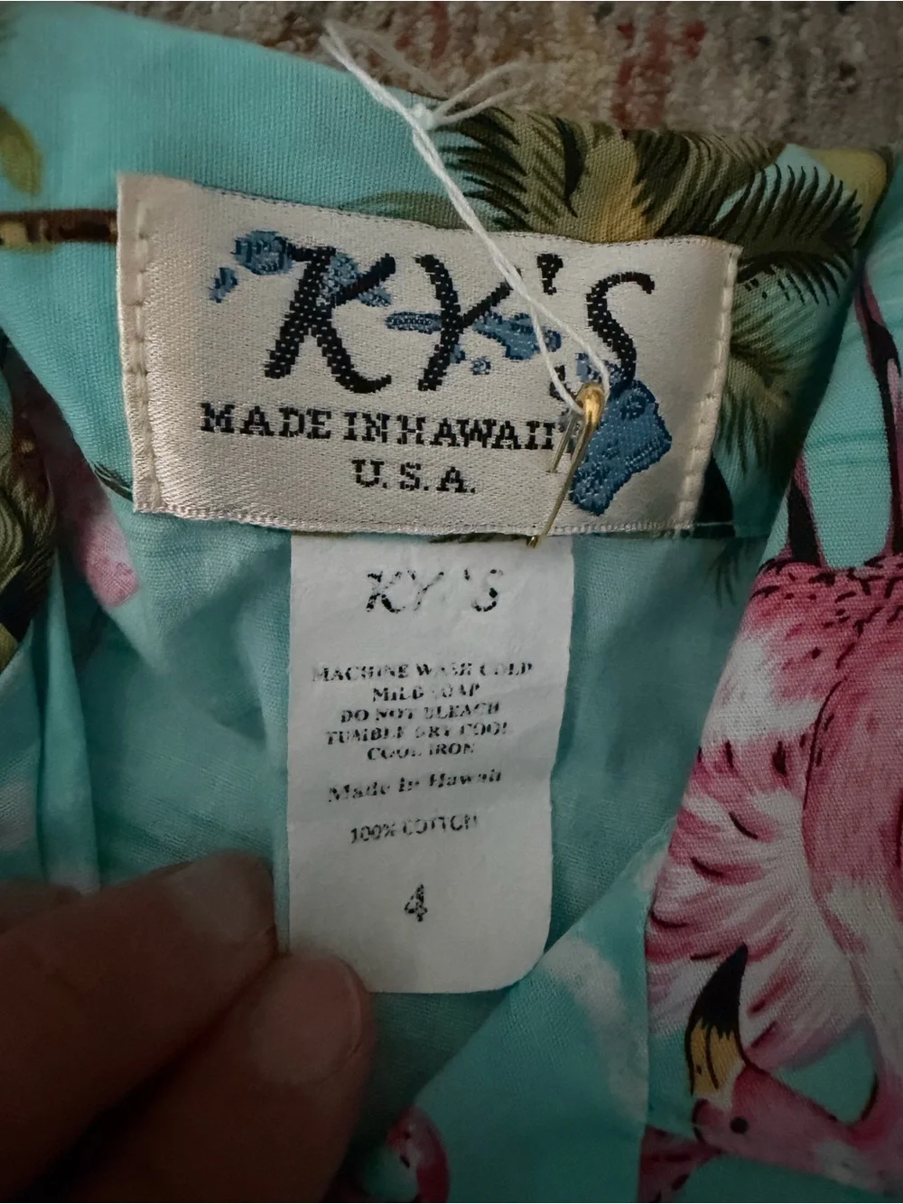 KY'S Hawaiian Shirt and Shorts Set, size 4